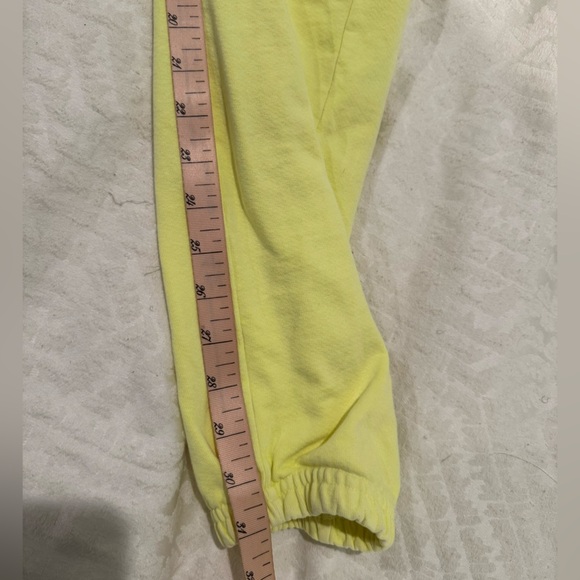TALENTLESS neon Yellow Sweatpants heavyweight 100% cotton fleece - Picture 7 of 7